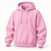 Hoodie rose pâle — vue trois quarts