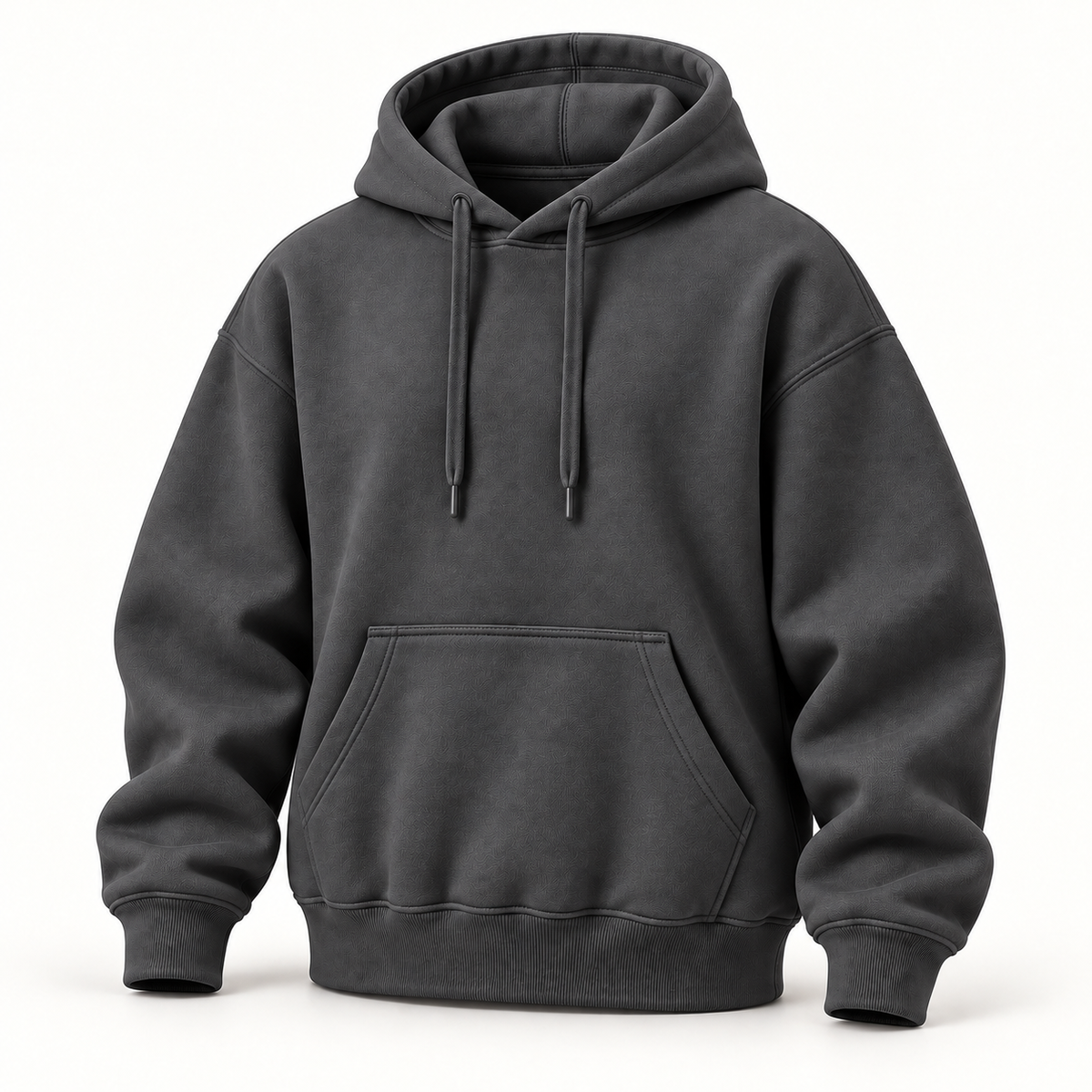 Hoodie gris anthracite — vue avant