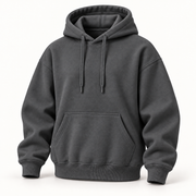 Hoodie gris anthracite — vue trois quarts