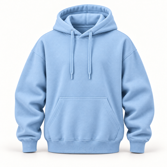 Hoodie bleu ciel — vue avant