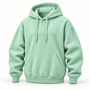 Hoodie vert menthe — vue trois quarts