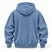 Hoodie bleu denim — vue arrière