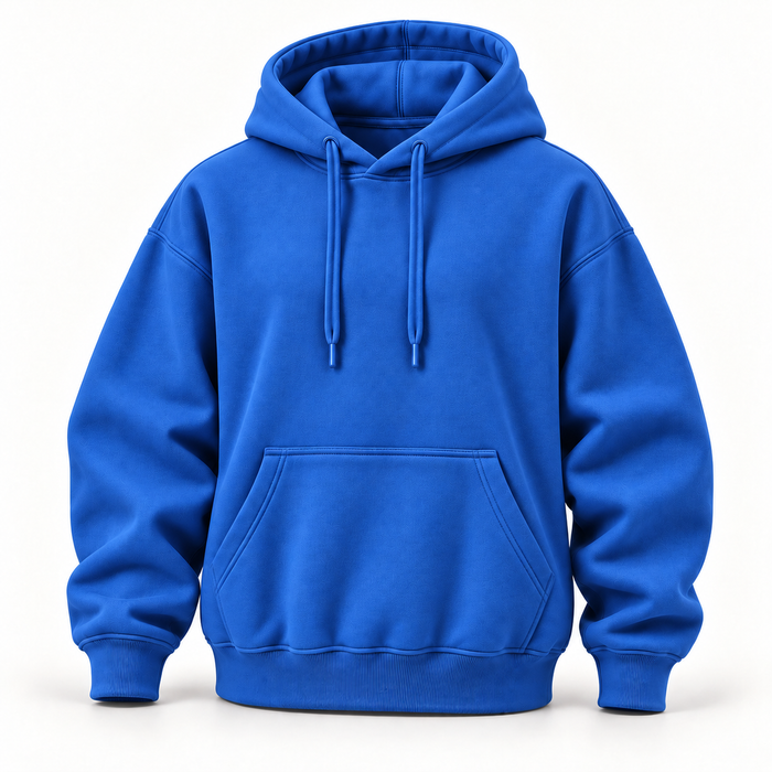 Hoodie bleu royal — vue avant