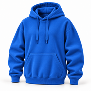Hoodie bleu royal — vue trois quarts