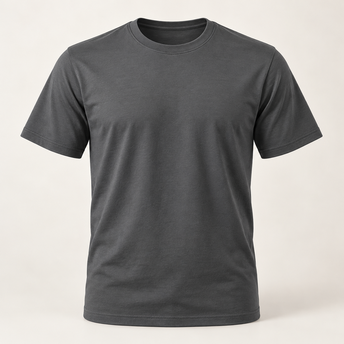 T-shirt gris anthracite — avant