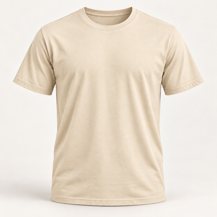 T-shirt beige — avant